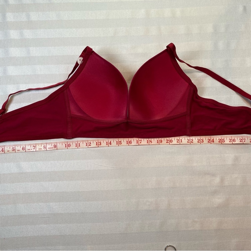 Pink Lover Deep Red Bra Sz 38C Style # 6647 NWT - Picture 4 of 9